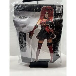 Women's Jesterina Costume Small 2-4 Includes 10 pieces! Extra Accessories!‎ EUC